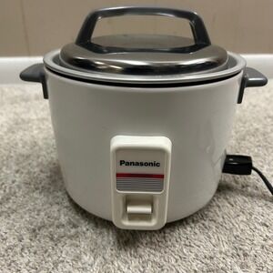 Panasonic Rice Cooker 3 Cup White Rice-O-Mat SR-W06P Steamer Automatic